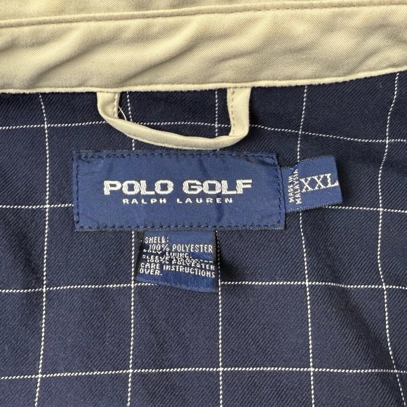 Vtg Polo Golf Ralph Lauren Men Harrington Jacket 2XL 90s Plaid Lined Full Zip A2 - Picture 4 of 12